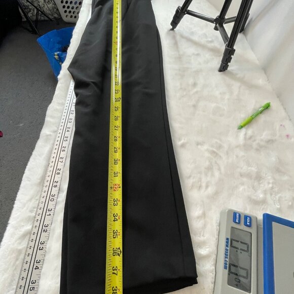 Express Womens Pitch Black V-Neck Jumpsuit Tie Waist SS Elegant $98 NEW Classic - Picture 9 of 10